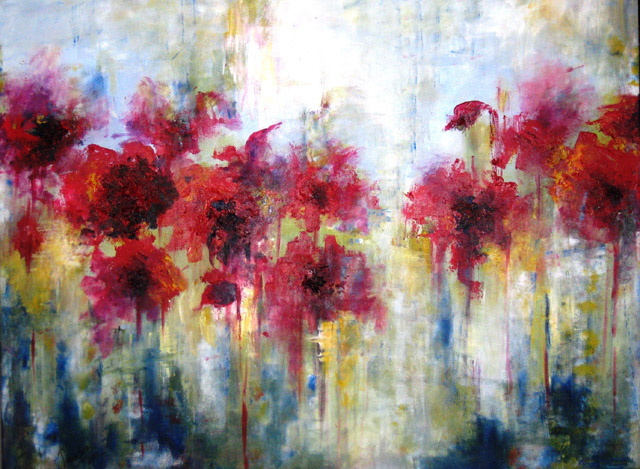 POPPIES IN THE FIELD - SOLD