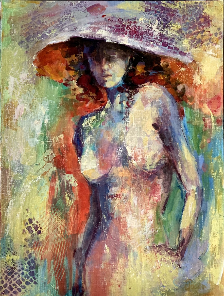 SOLD - IN A WIDE BRIMMED HAT