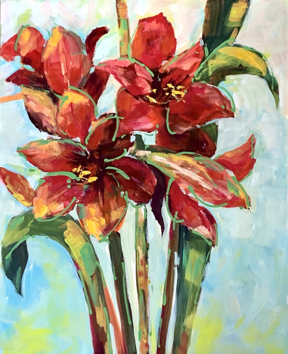 AMARYLLIS IN RED (2)