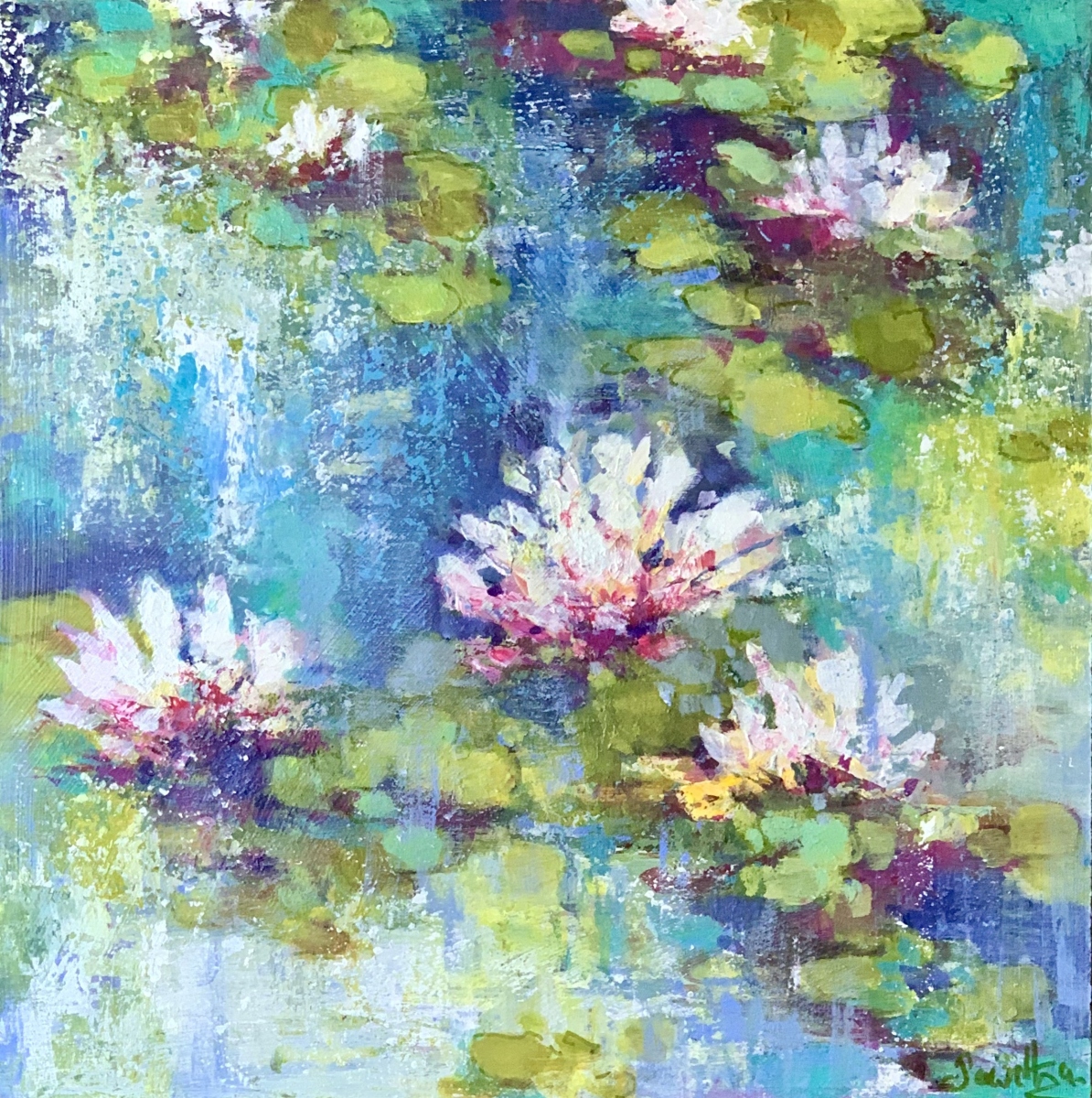 SOLD - SUNSHINE AND WATERLILIES