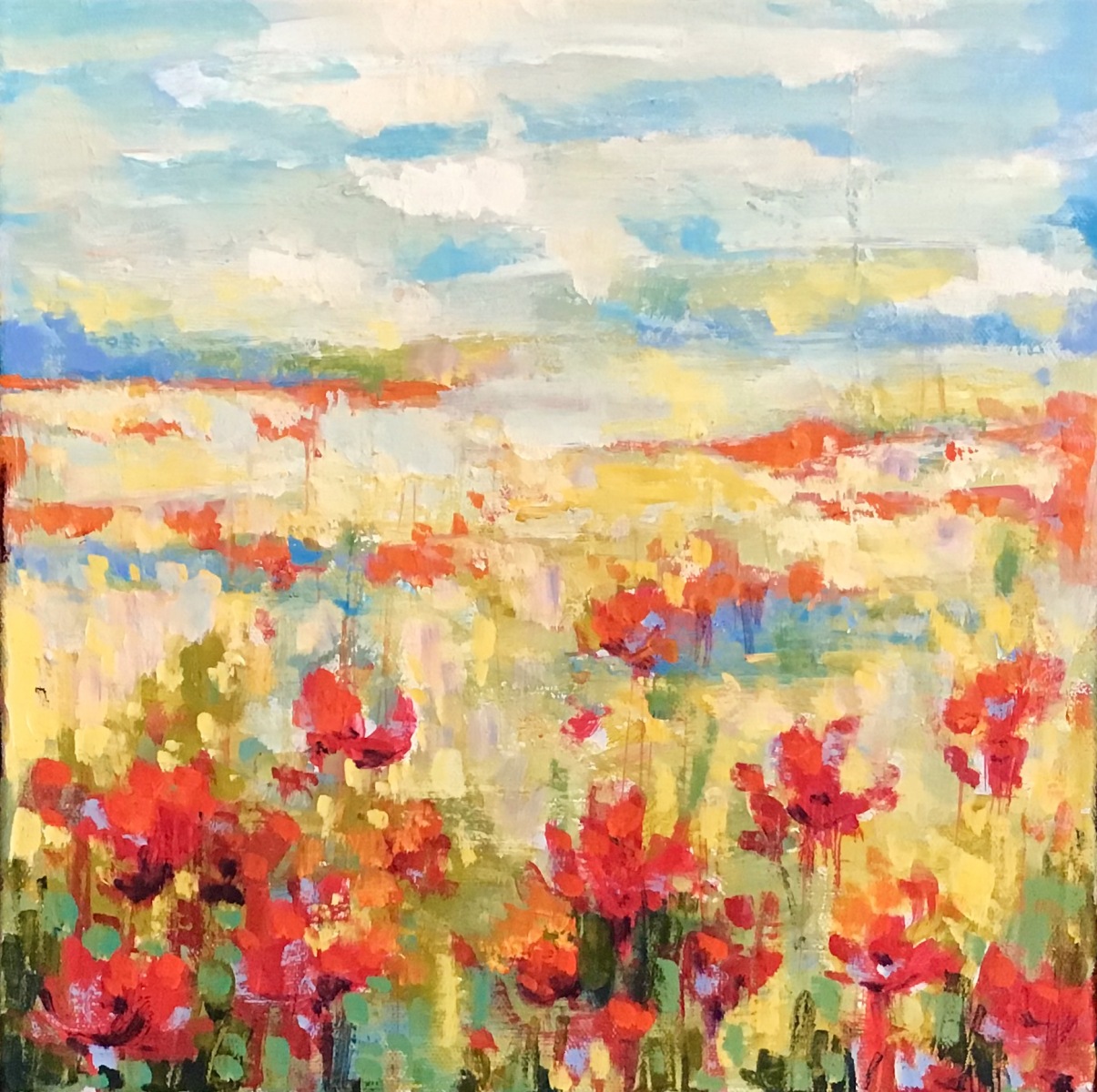 SOLD - POPPIES IN THE SUN