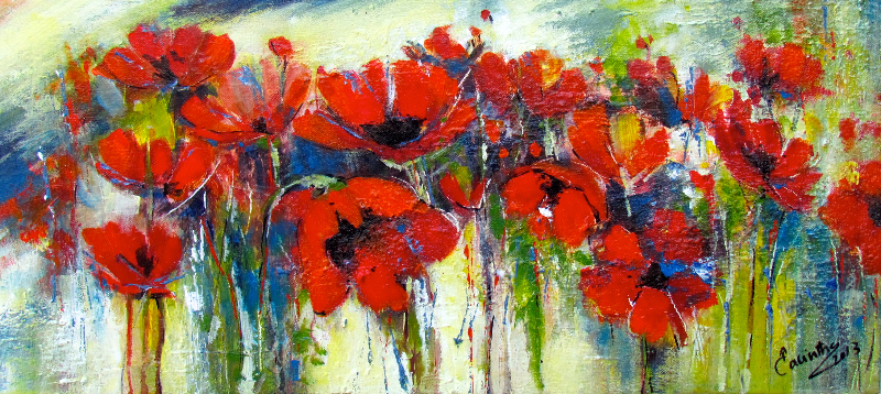 POPPIES FOR SINEAD - SOLD