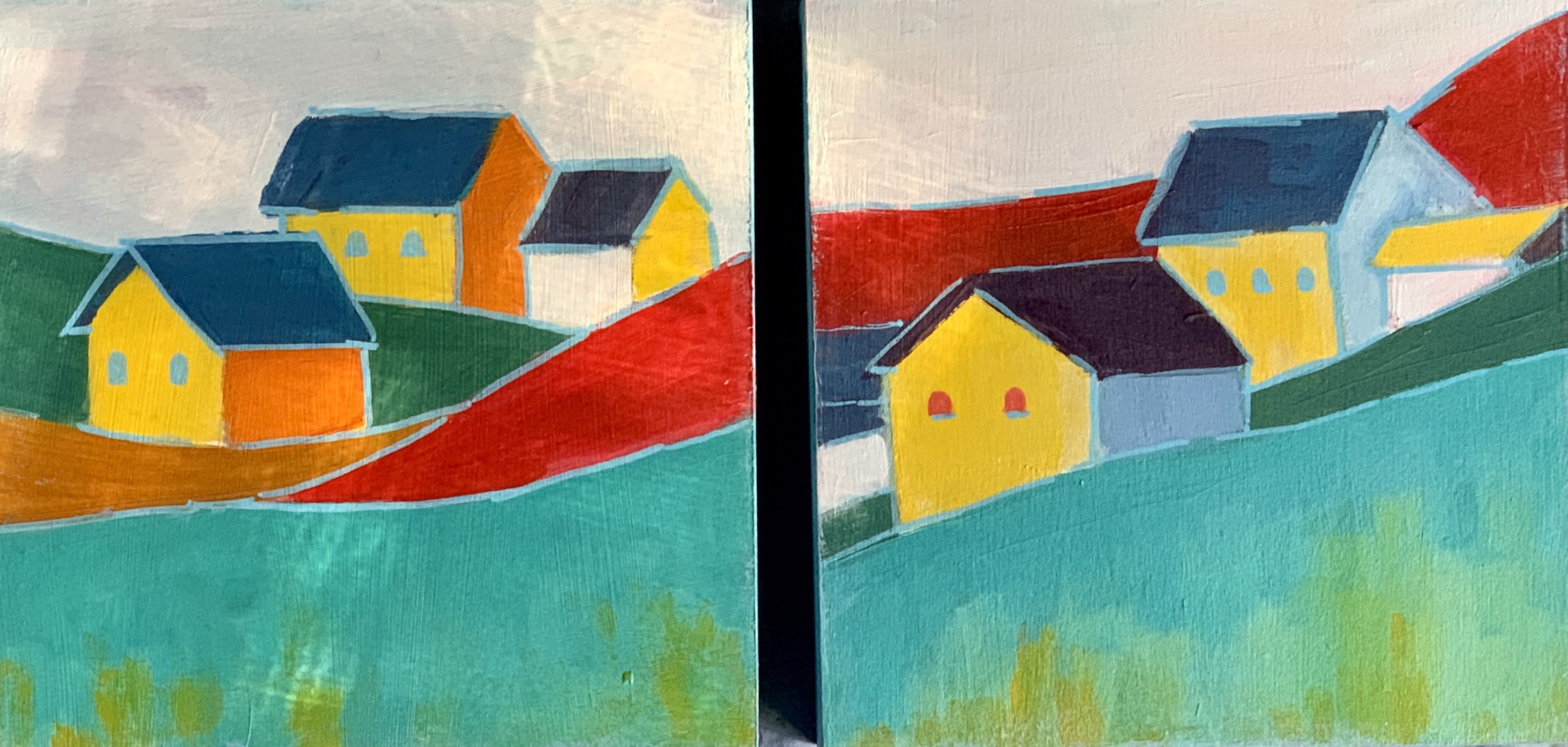 SOLD - LITTLE HOUSES ON THE HILL