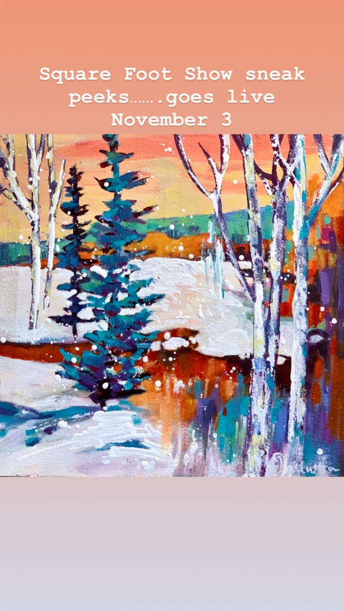 SOLD - REFLECTIONS IN THE SNOW